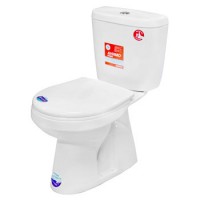Унитаз компакт САНТЕК "АНИМО" "Soft Close" вертикальный выпуск (двухрежимный)